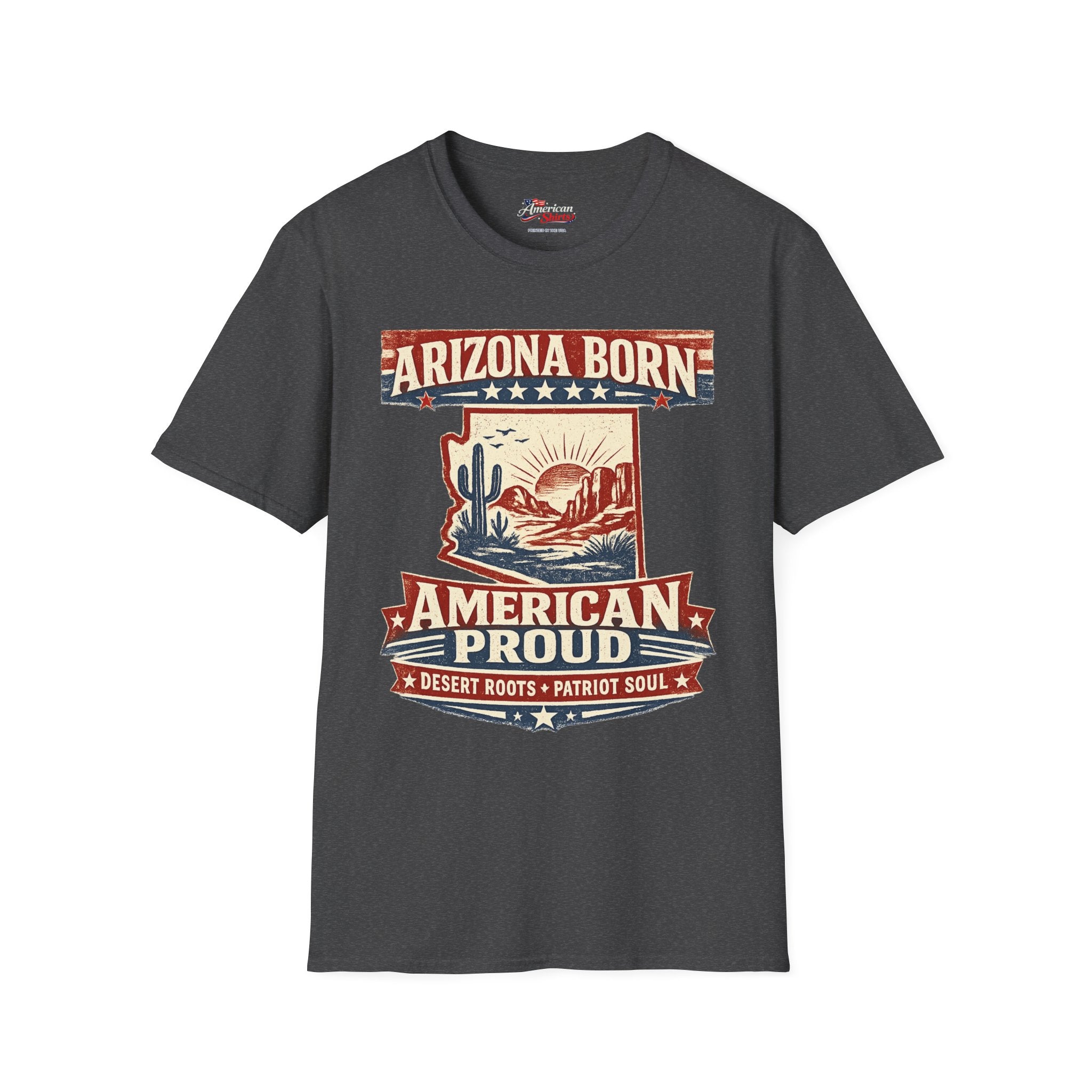 Arizona pride and desert spirit Unisex Softstyle T Shirt Red 2026