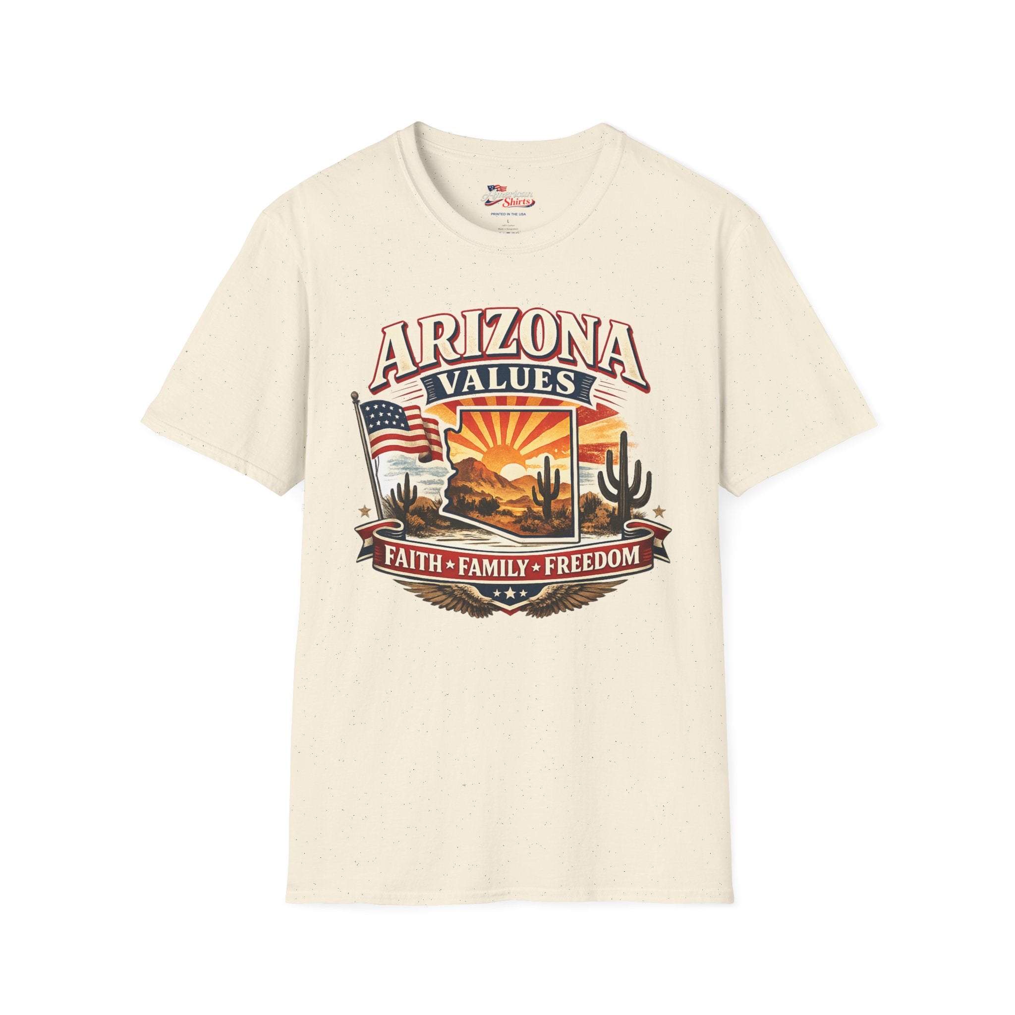 Arizona Values Unisex Softstyle T Shirt Red 2026