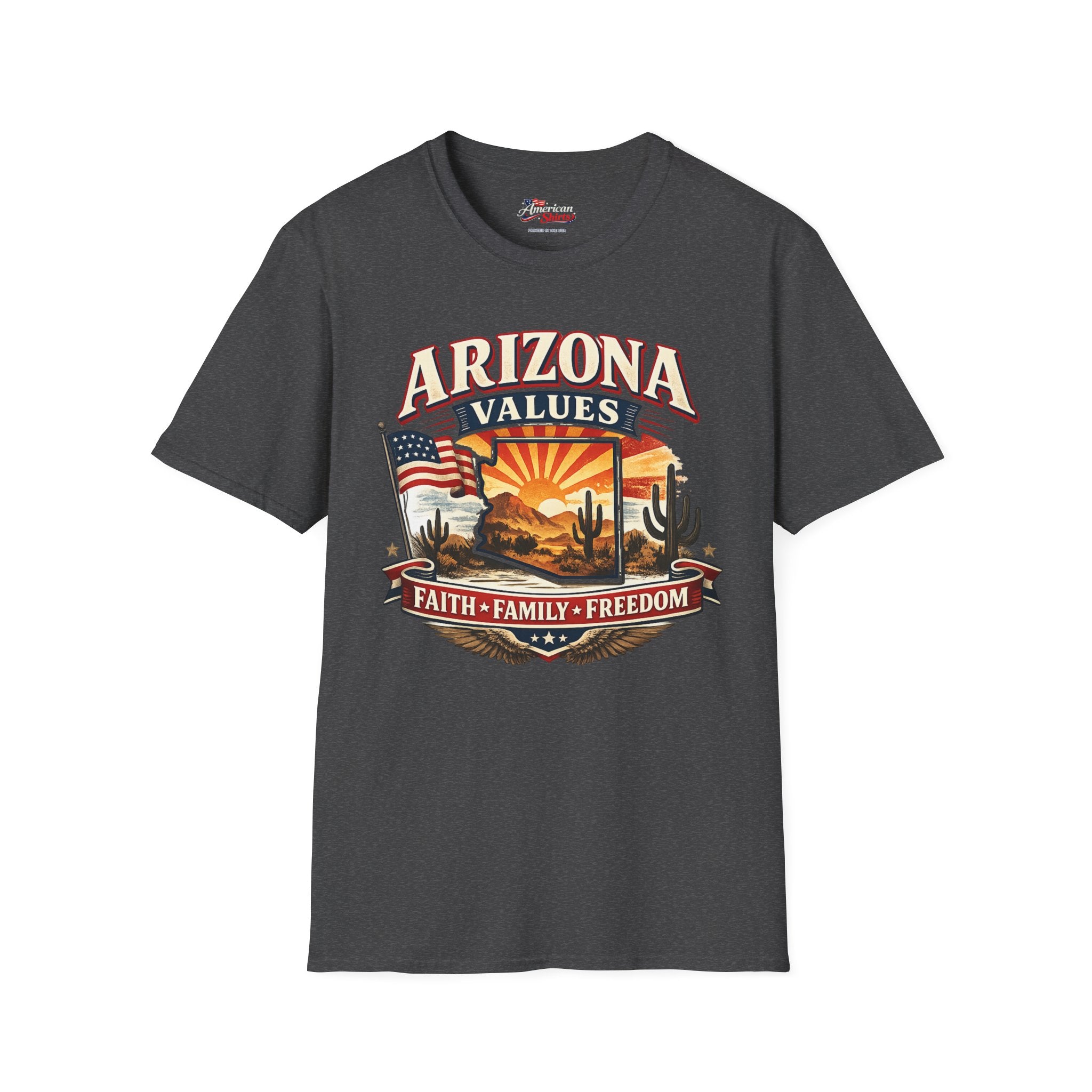 Arizona Values Unisex Softstyle T Shirt Red 2026