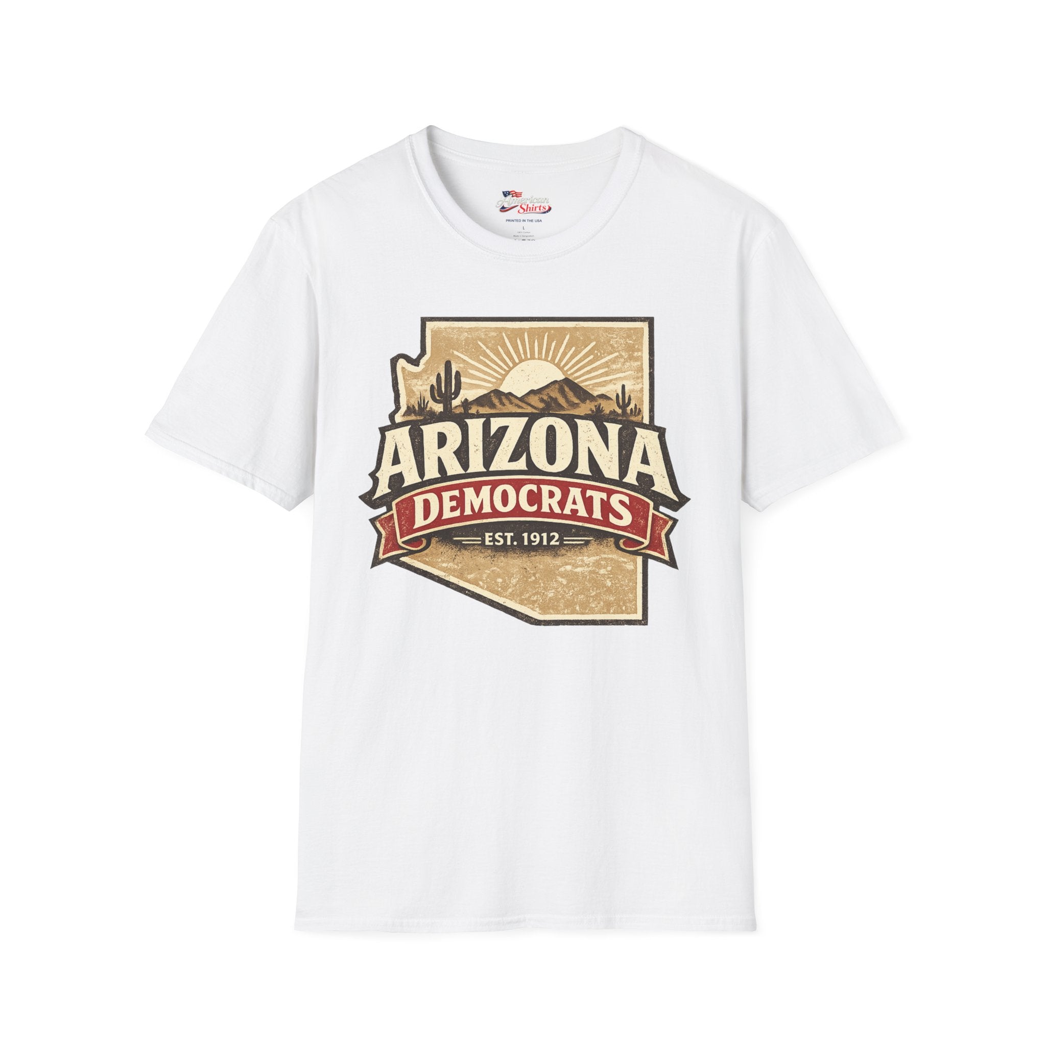 Arizona Democrats vintage Unisex Softstyle T-Shirt Blue 2026