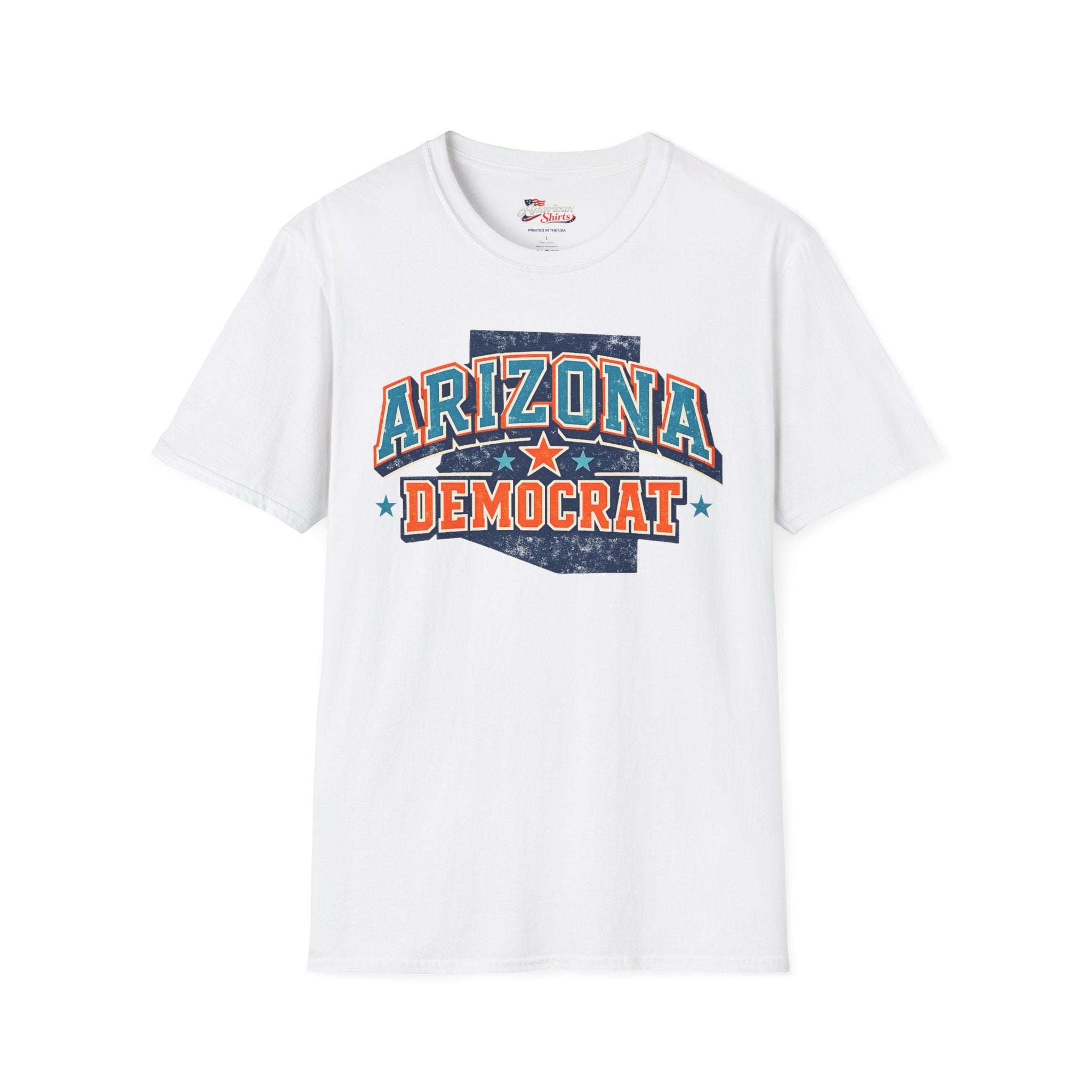 Arizona Democrat Unisex Softstyle T-Shirt Blue 2026