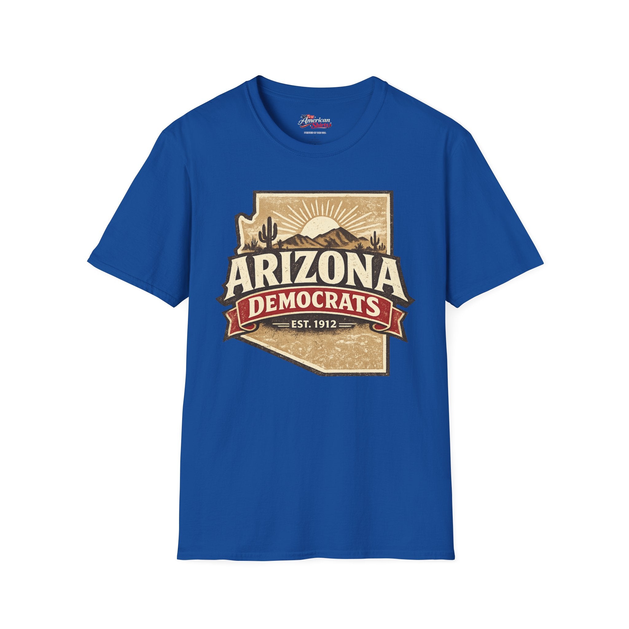 Arizona Democrats vintage Unisex Softstyle T-Shirt Blue 2026