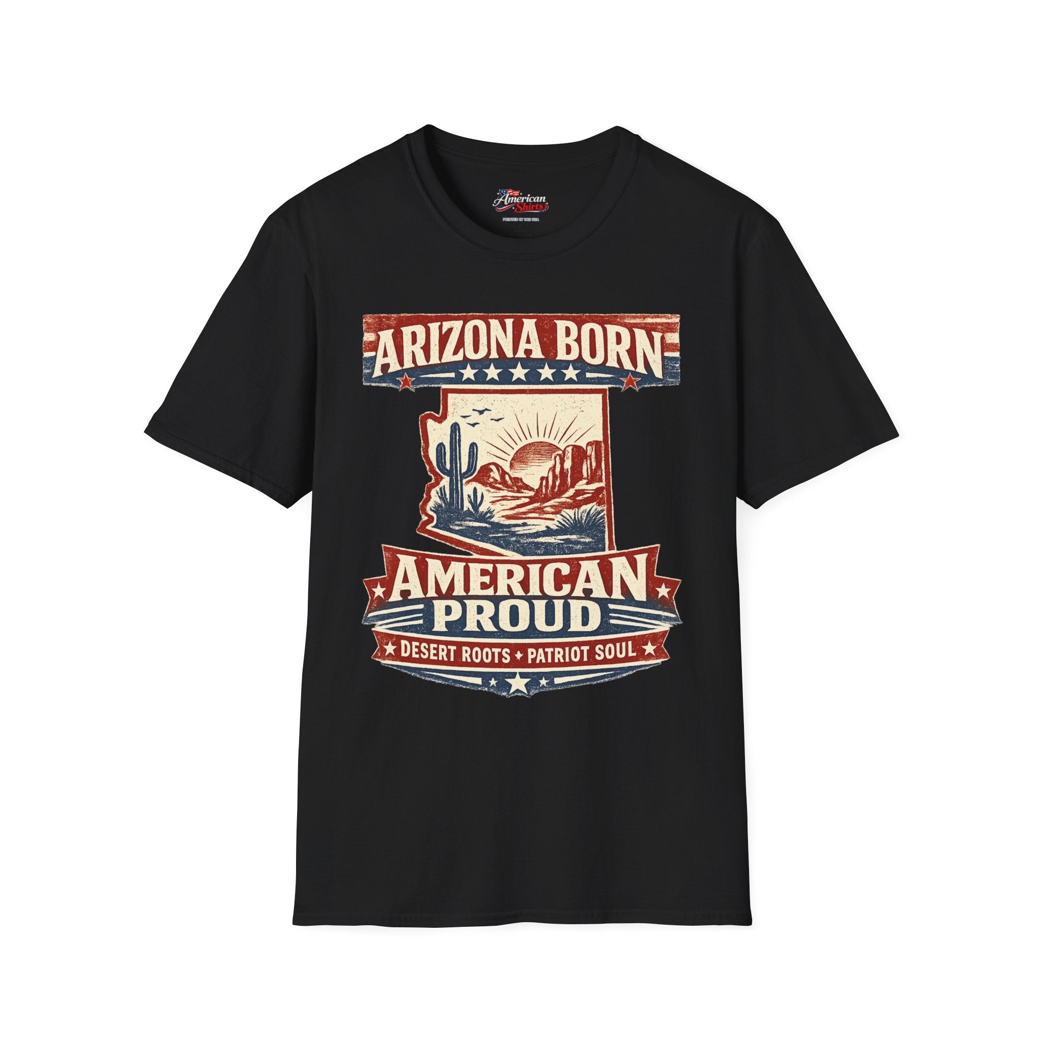 Arizona pride and desert spirit Unisex Softstyle T Shirt Red 2026