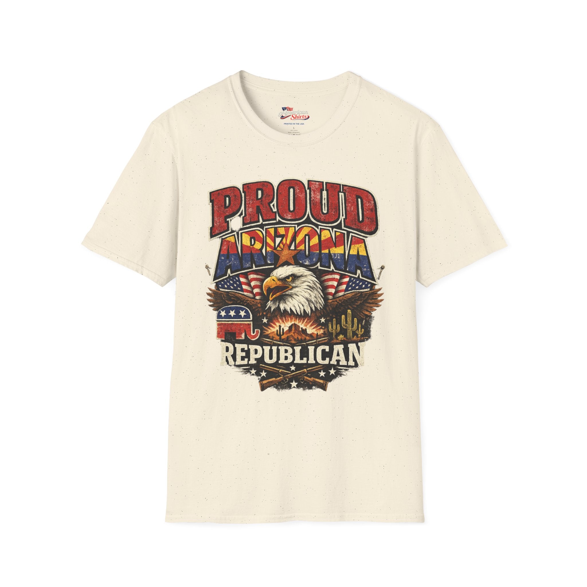Proud Arizona Republican Unisex Softstyle T-Shirt Red 2026