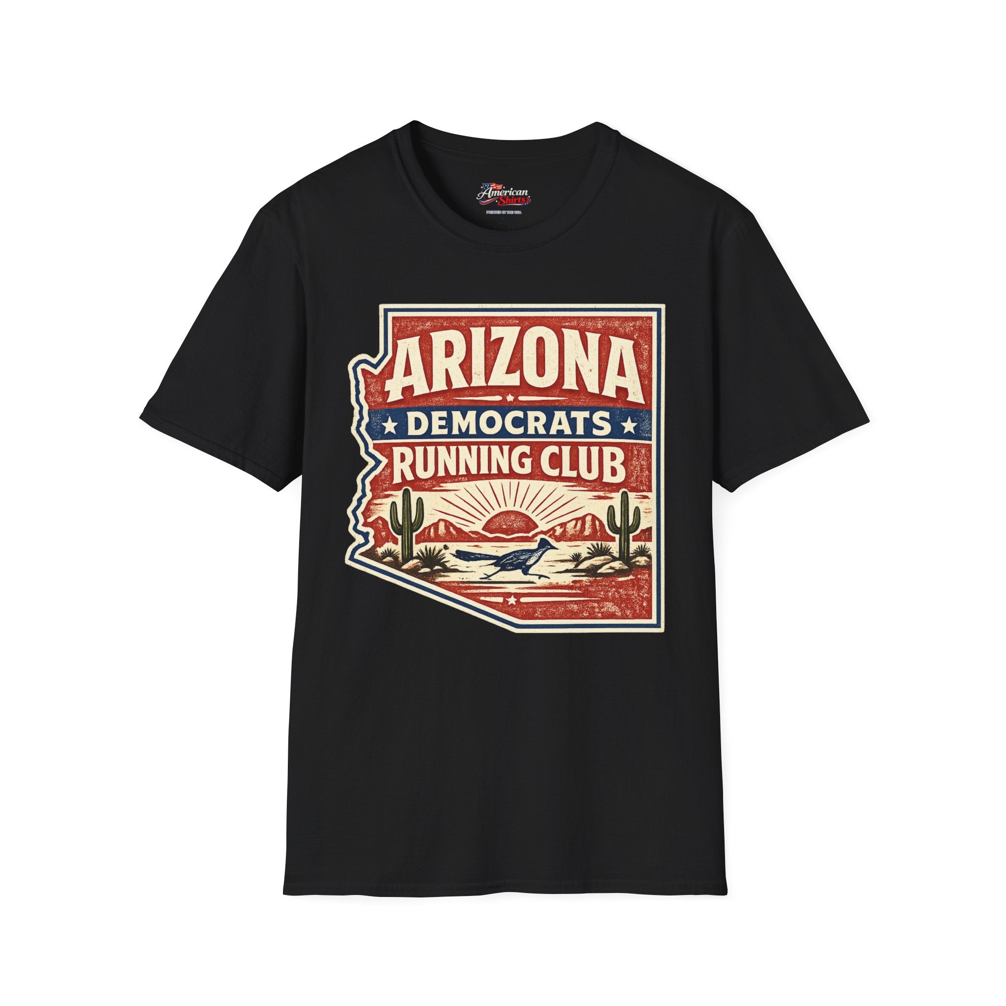 Arizona Democrats campaign logo Unisex Softstyle T-Shirt Blue 2026