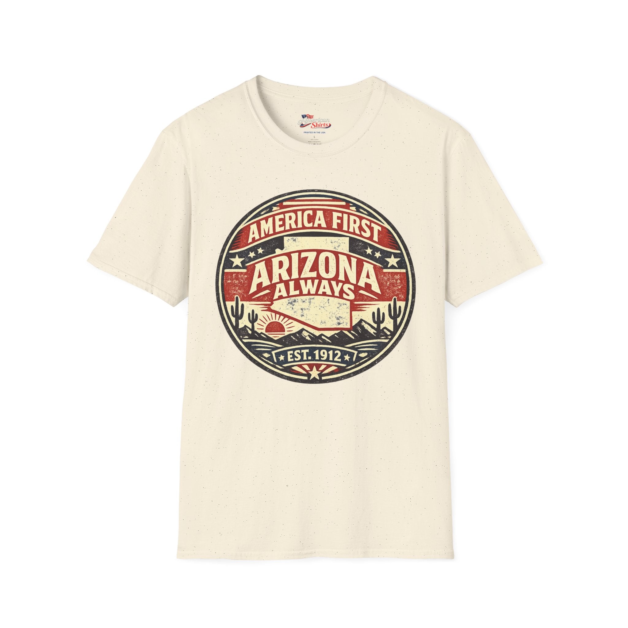 Conservative and Proud Arizona Unisex Softstyle T Shirt Red 2026