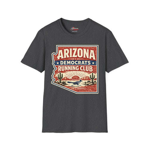Arizona Democrats campaign logo Unisex Softstyle T-Shirt Blue 2026