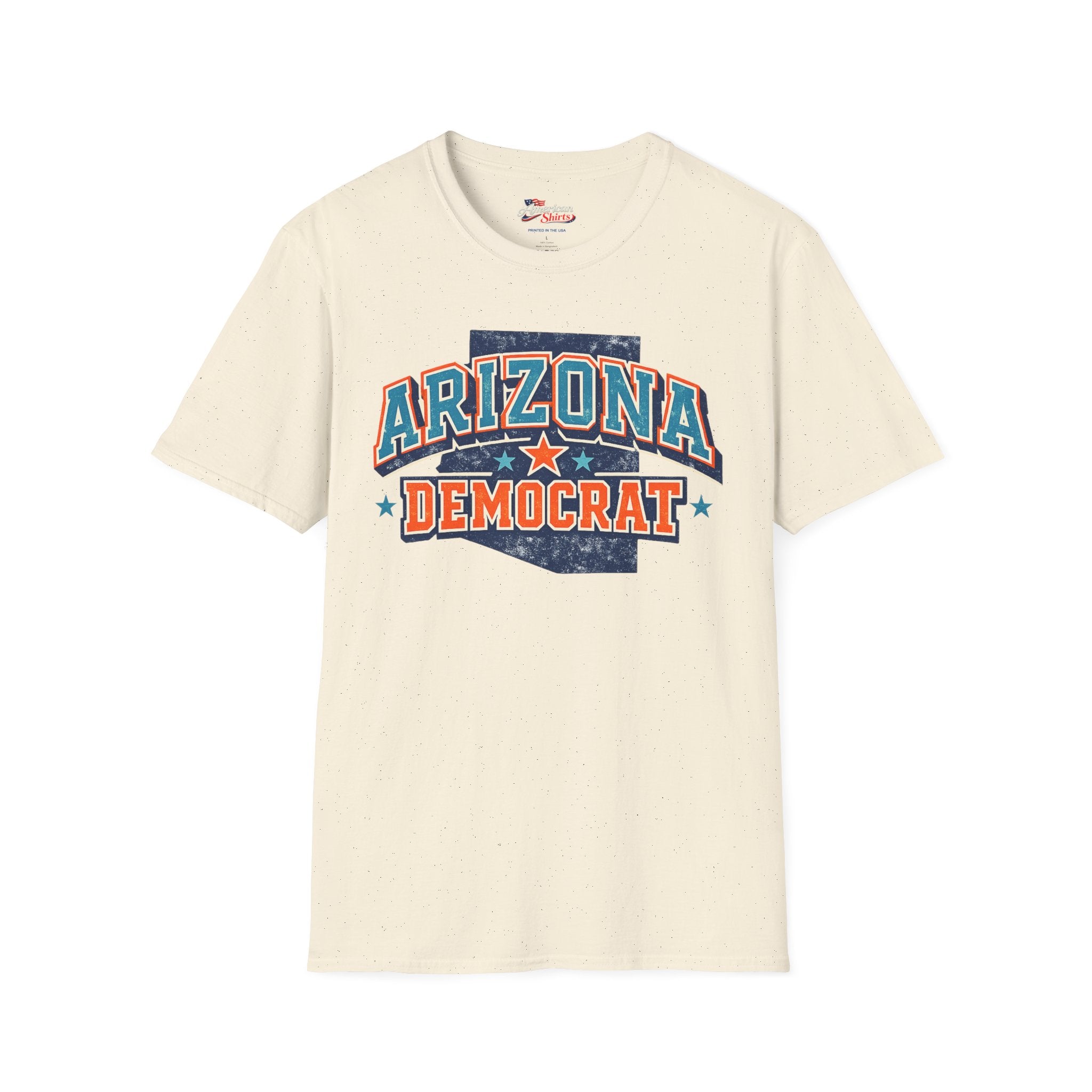 Arizona Democrat Unisex Softstyle T-Shirt Blue 2026