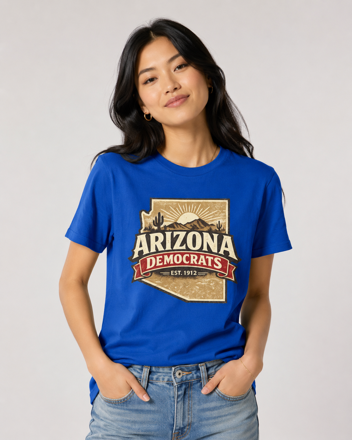 Arizona Democrats vintage Unisex Softstyle T-Shirt Blue 2026