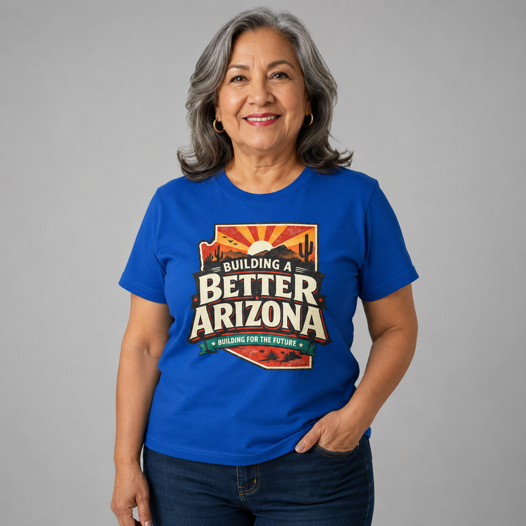 Building A Better Arizona For the Future Unisex Softstyle T-Shirt Blue 2026