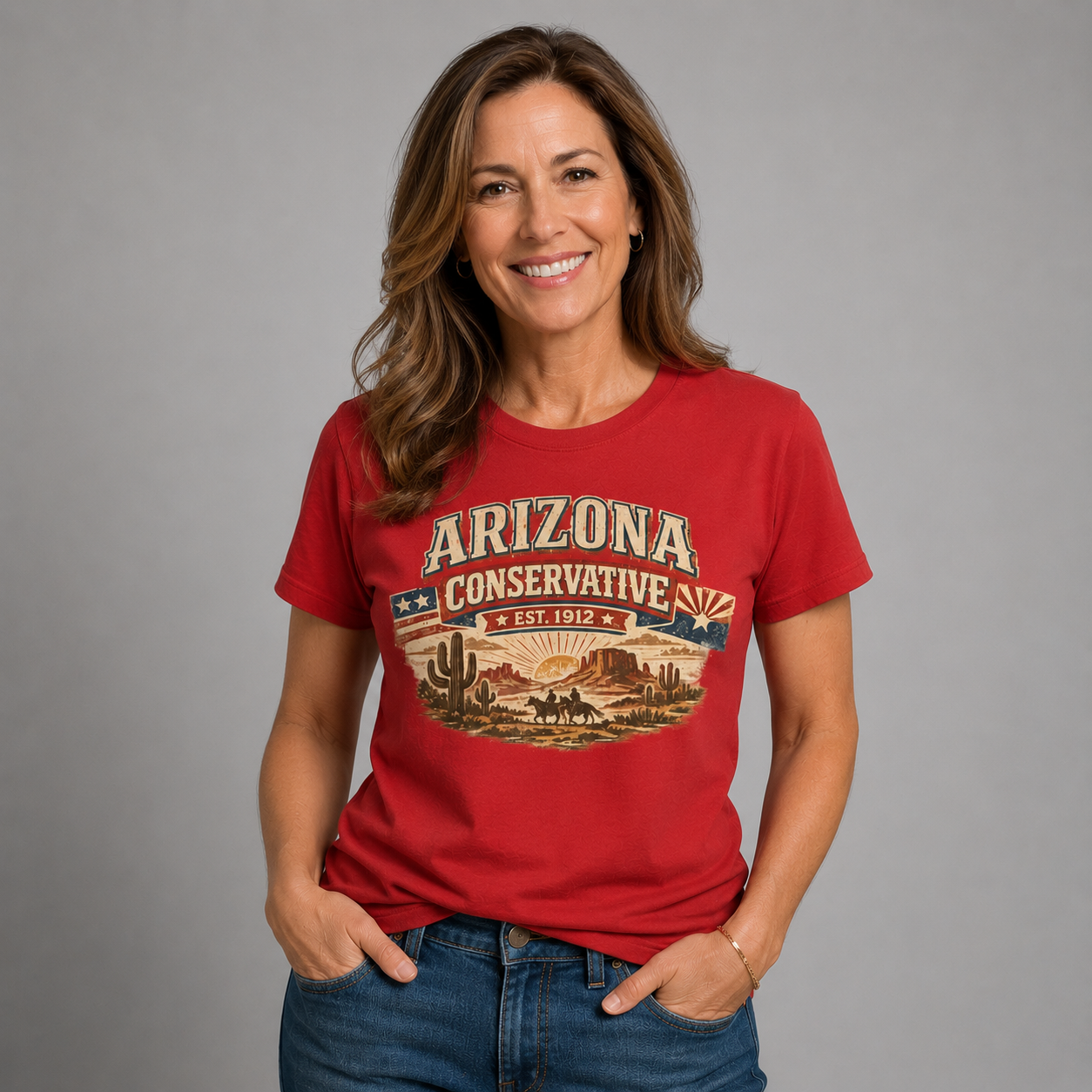 Arizona Conservative Unisex Softstyle T Shirt Red 2026