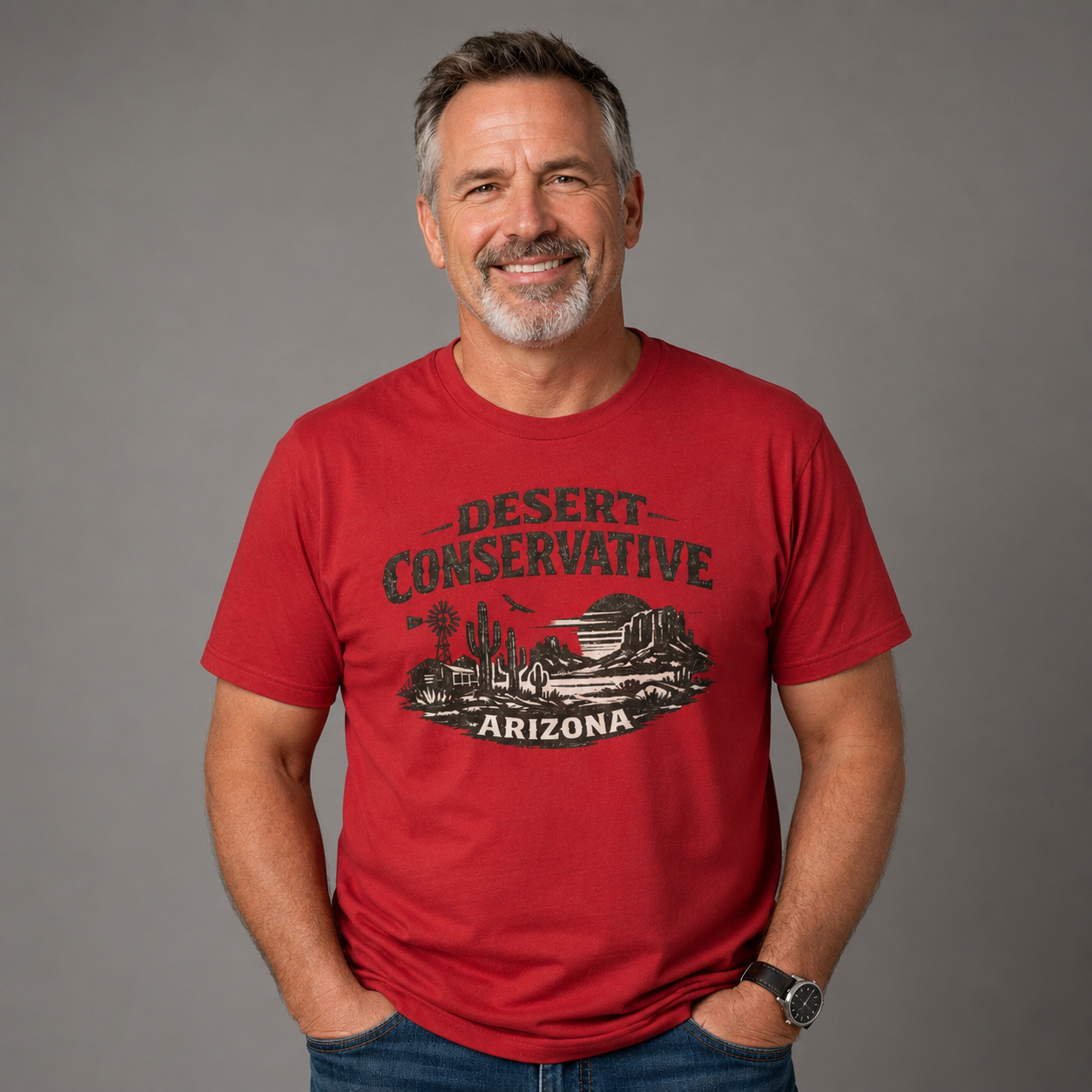 Arizona Desert Conservative Unisex Softstyle T-Shirt Red 2026