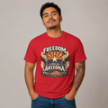 Freedom Lives in Arizona Unisex Softstyle T-Shirt Red 2026