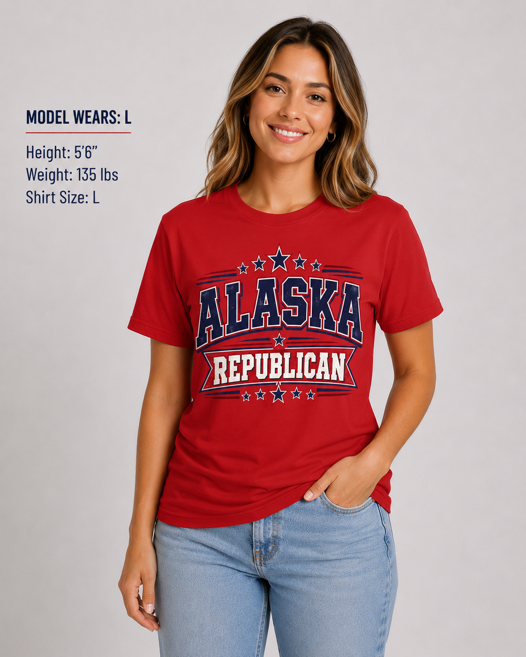 Alaska Republican Unisex T-Shirt State Pride Political Tee Red 2026