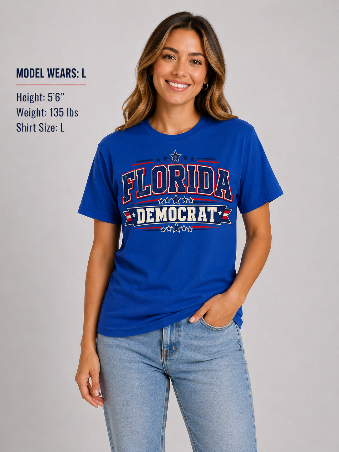 Florida Democrat Unisex T-Shirt State Pride Political Tee Blue 2026