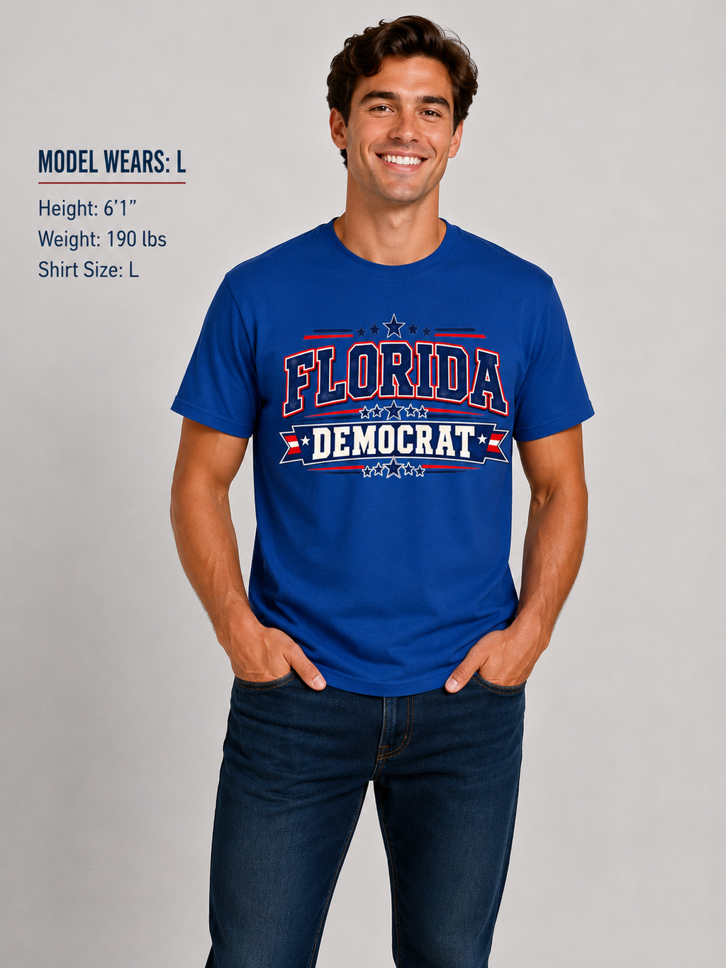 Florida Democrat Unisex T-Shirt State Pride Political Tee Blue 2026