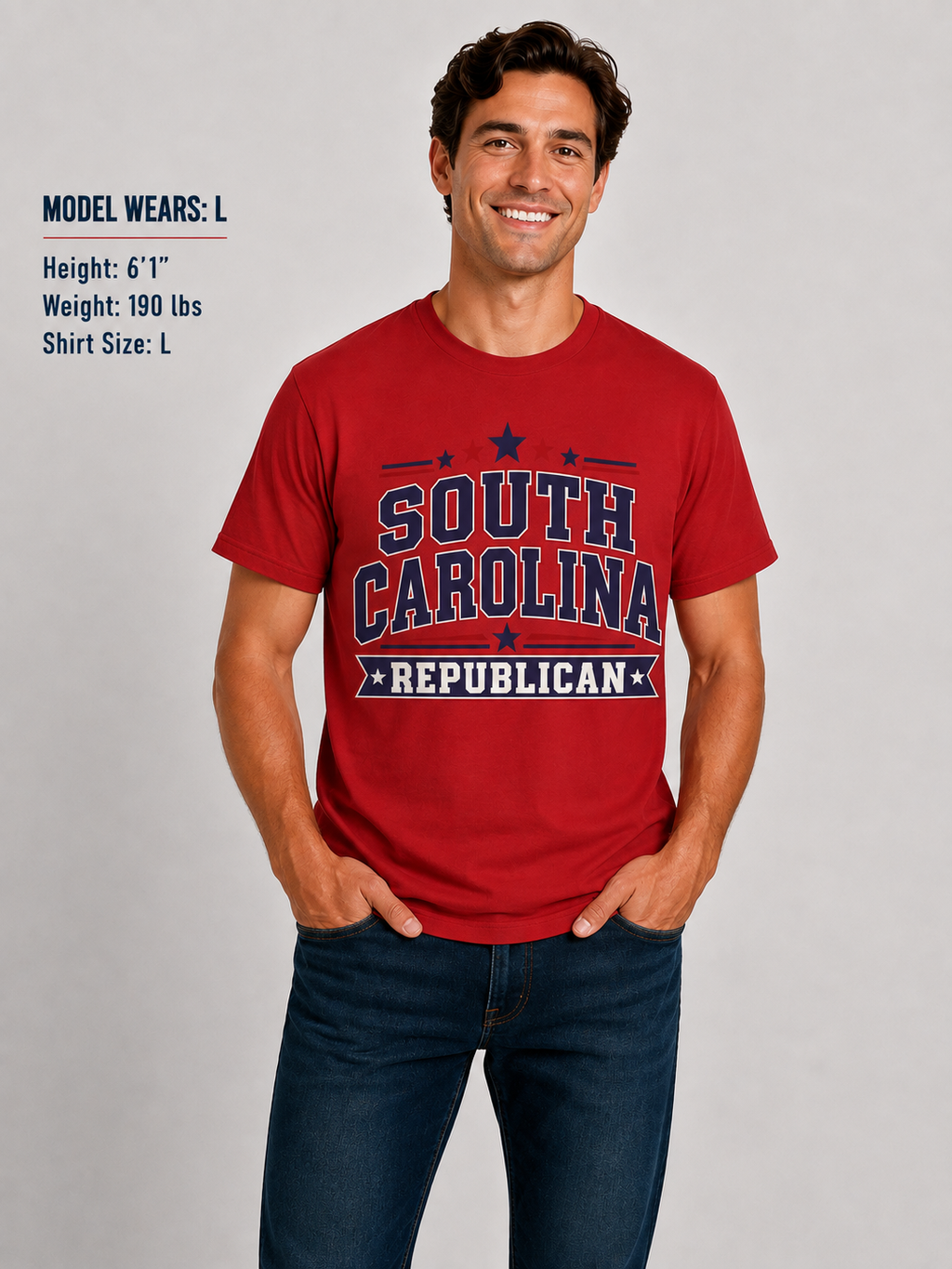 South Carolina Republican Unisex T-Shirt State Pride Political Tee Red 2026