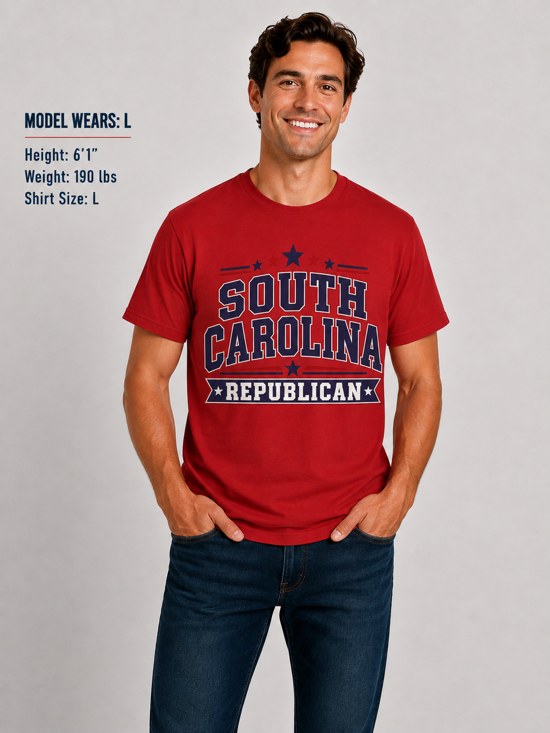 South Carolina Republican Unisex T-Shirt State Pride Political Tee Red 2026