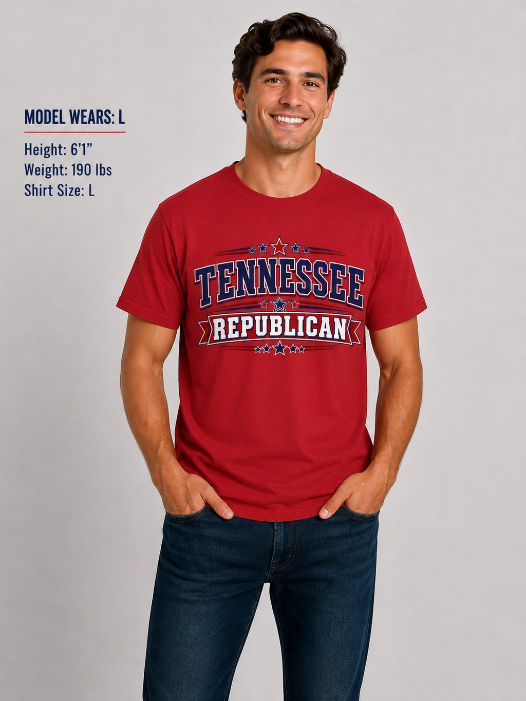 Tennesse Republican Unisex T-Shirt State Pride Political Tee Red 2026