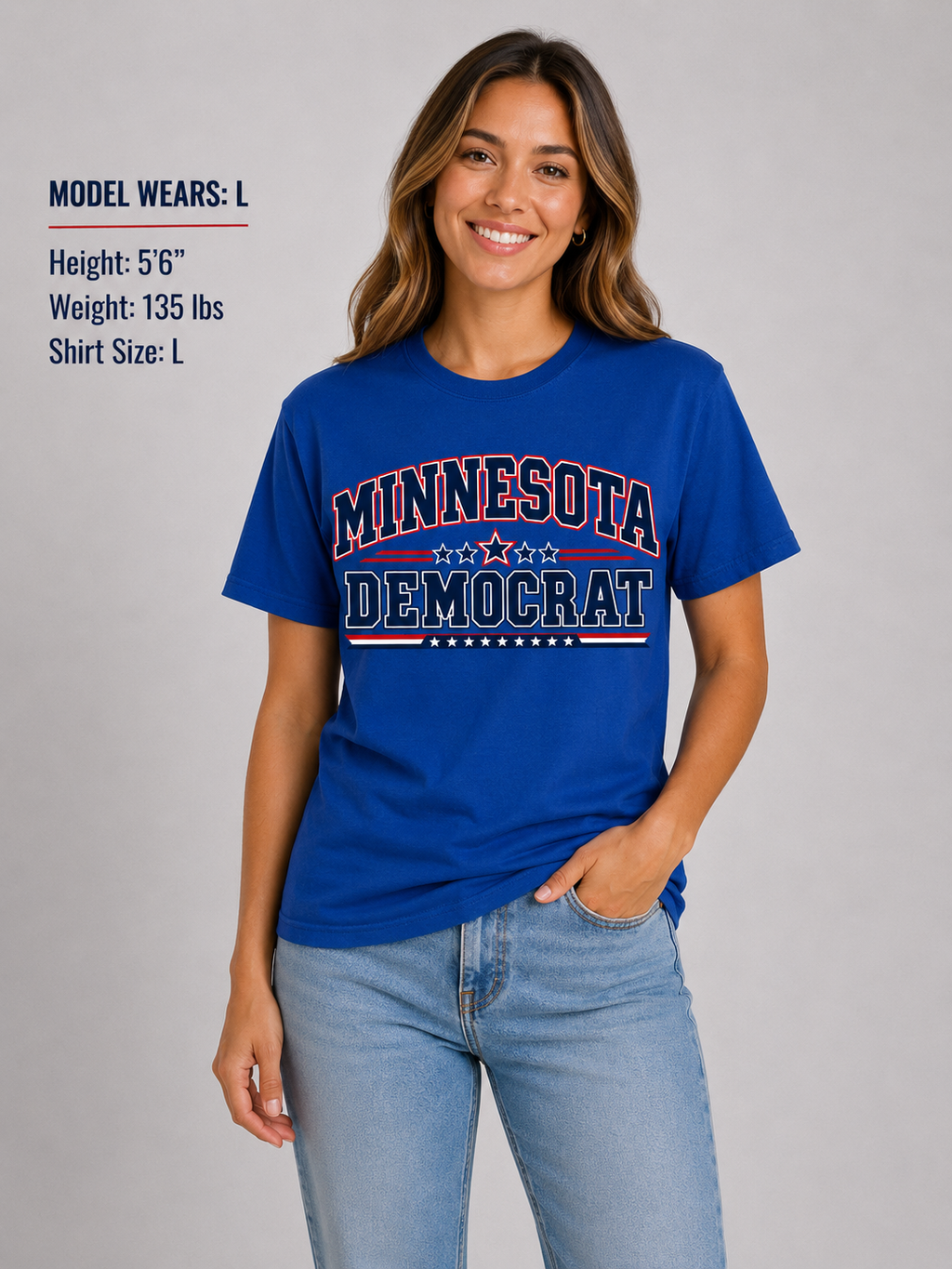 Minnesota Democrat Unisex T-Shirt State Pride Political Tee Blue 2026
