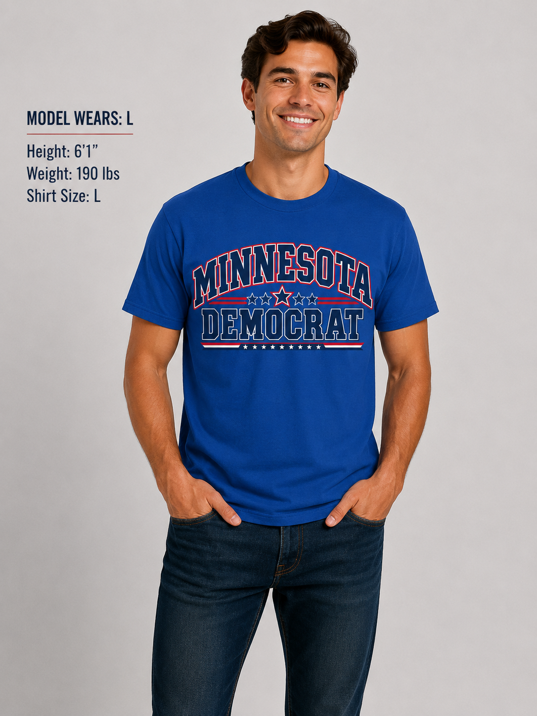 Minnesota Democrat Unisex T-Shirt State Pride Political Tee Blue 2026