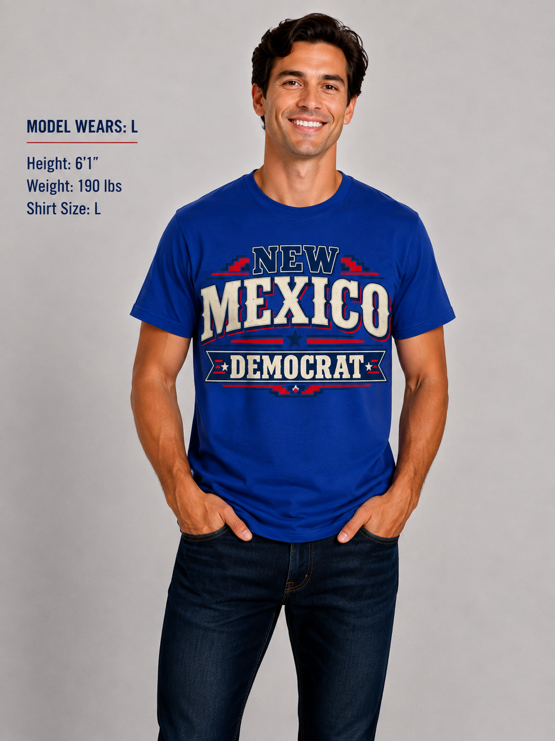 New Mexico Democrat Unisex T-Shirt State Pride Political Tee Blue 2026