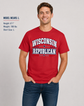 Wisconsin Republican Unisex T-Shirt State Pride Political Tee Red 2026