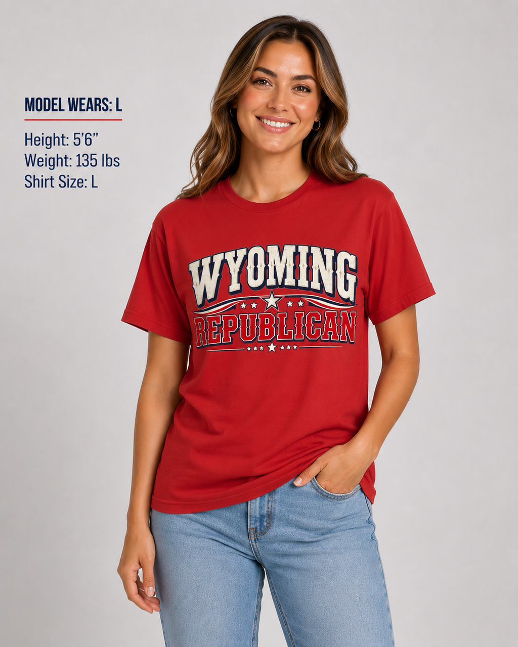 Wyoming Republican Unisex T-Shirt State Pride Political Tee Red 2026