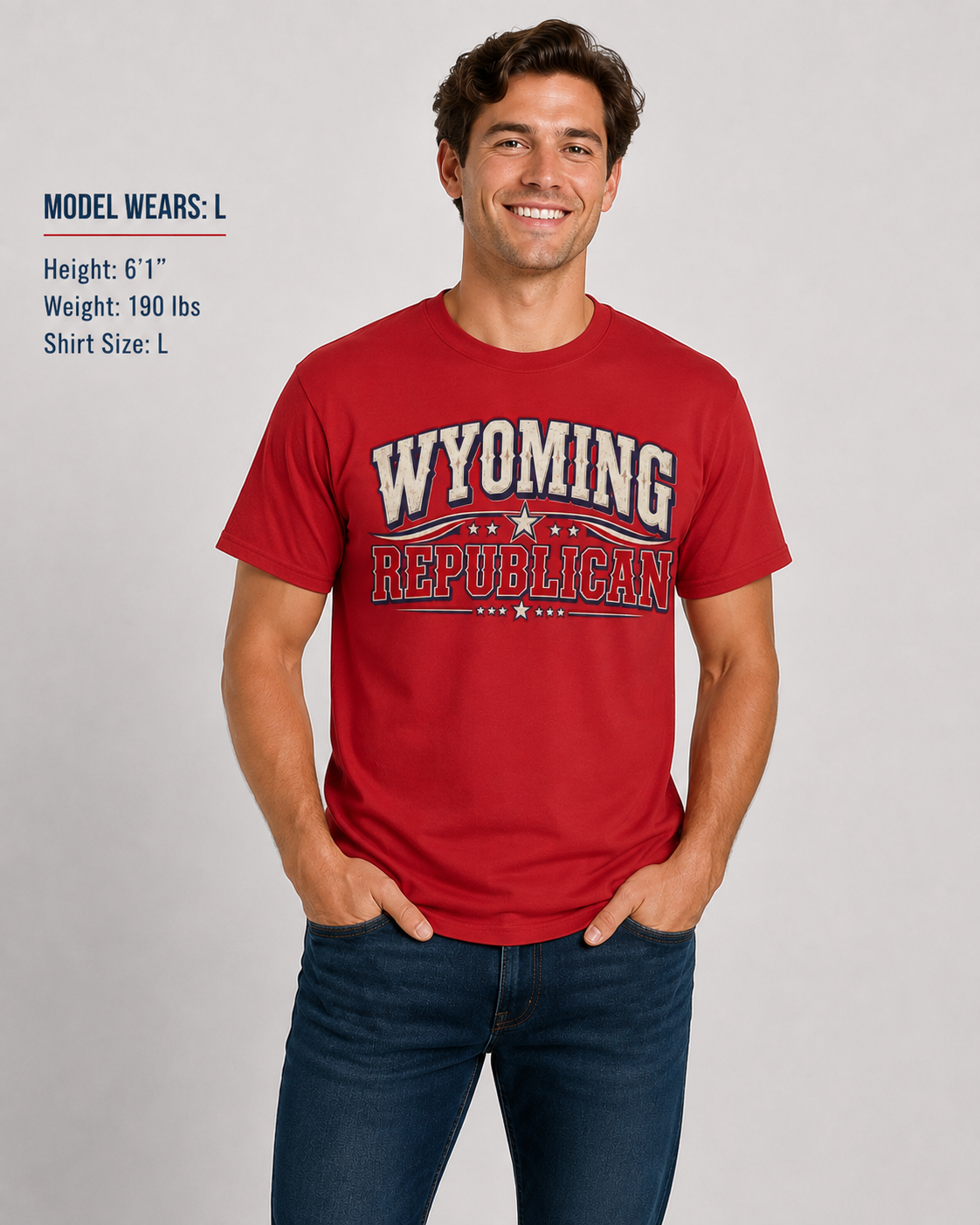 Wyoming Republican Unisex T-Shirt State Pride Political Tee Red 2026