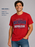 Michigan Republican Unisex T-Shirt State Pride Political Tee Red 2026