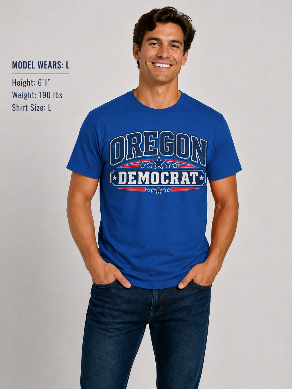 Oregon Democrat Unisex T-Shirt State Pride Political Tee Blue 2026