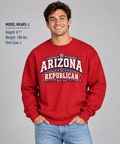 Arizona Republican Unisex Crewneck Sweatshirt State Pride Political Pullover Red 2026