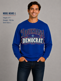 Louisiana Democrat Unisex Crewneck Sweatshirt State Pride Political Pullover Blue 2026
