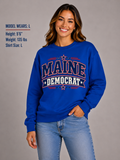 Maine Democrat Unisex Crewneck Sweatshirt State Pride Political Pullover Blue 2026