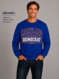Maryland Democrat Unisex Crewneck Sweatshirt State Pride Political Pullover Blue 2026