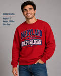 Maryland Republican Unisex Crewneck Sweatshirt State Pride Political Pullover Red 2026