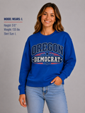 Oregon Democrat Unisex Crewneck Sweatshirt State Pride Political Pullover Blue 2026
