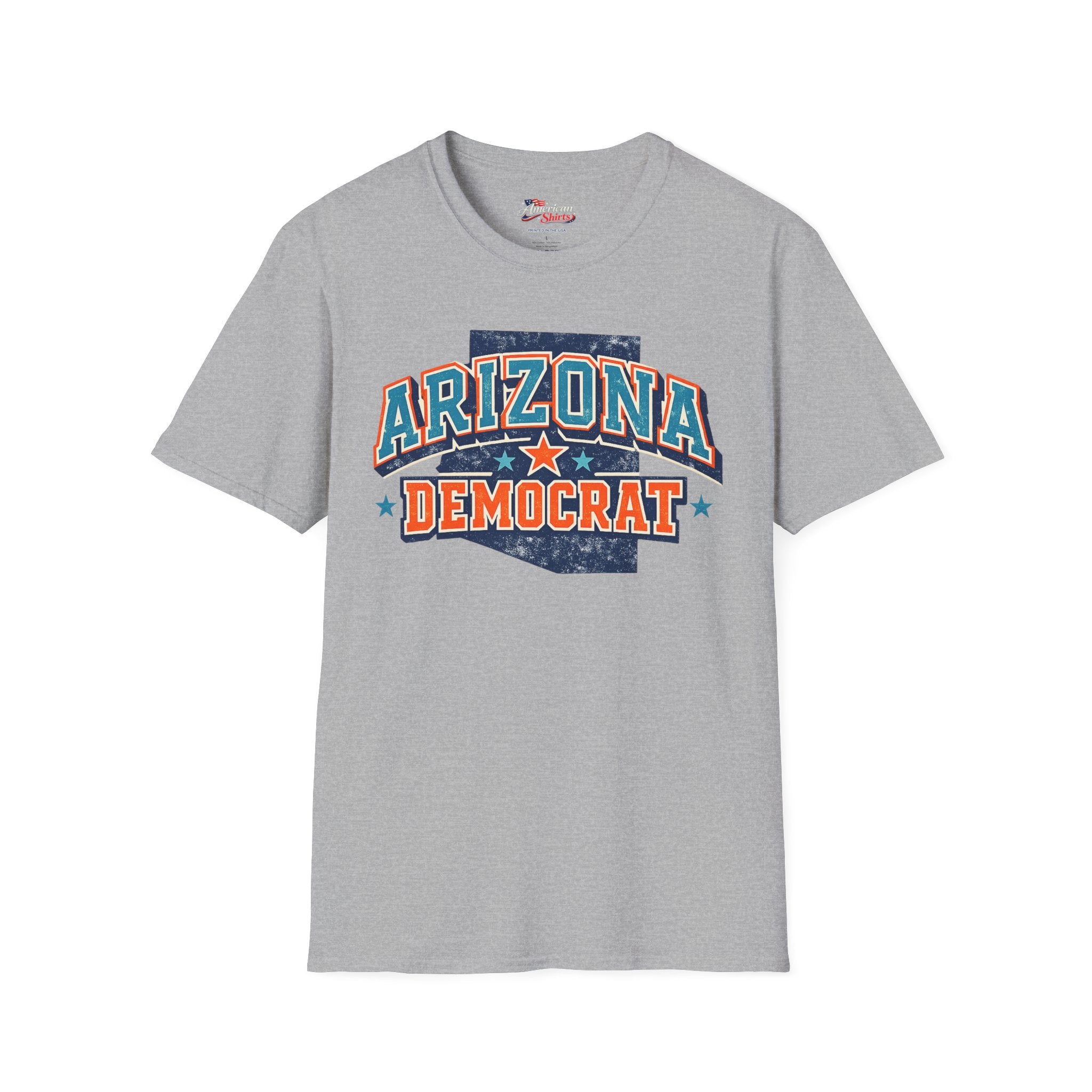 Arizona Democrat Unisex Softstyle T-Shirt Blue 2026