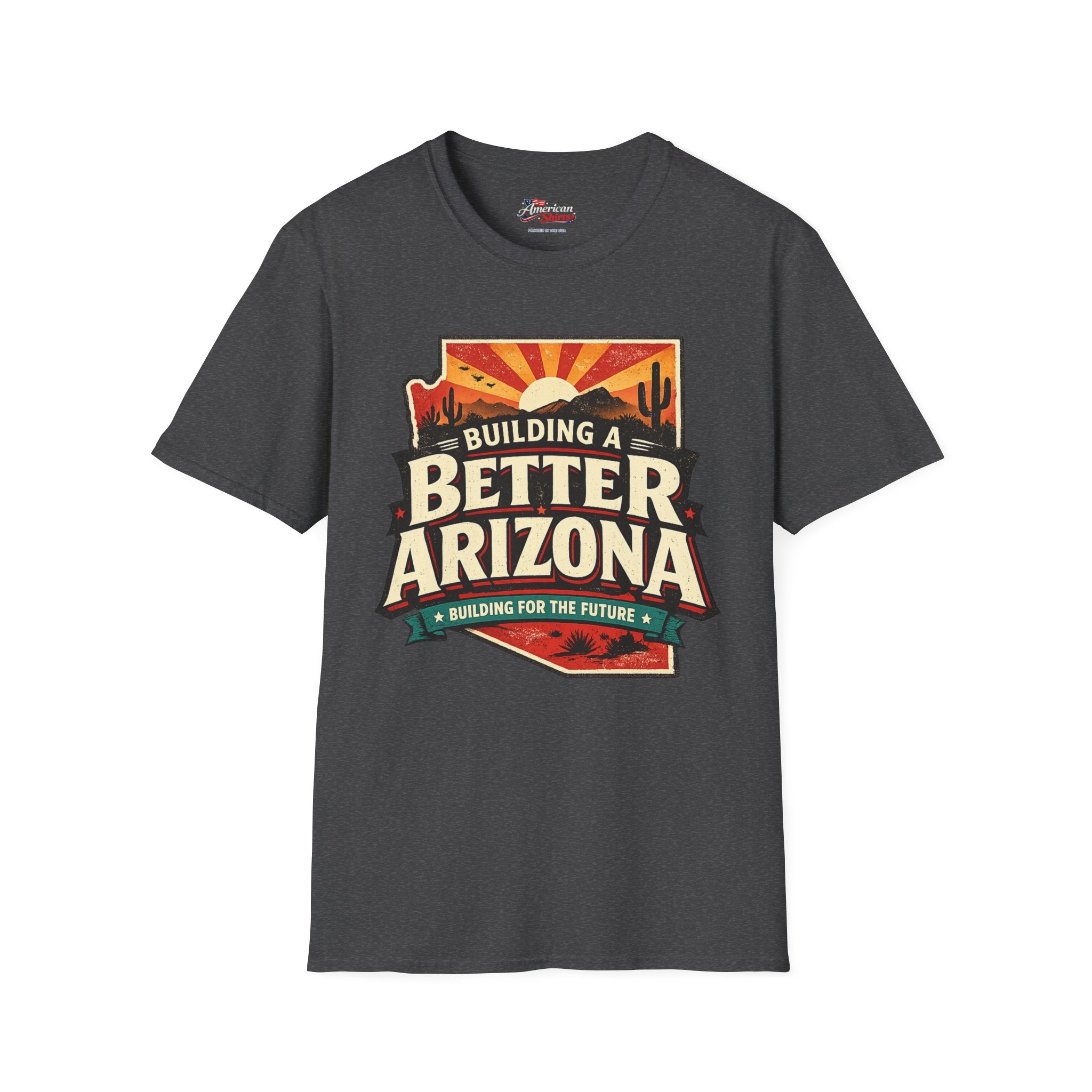 Building A Better Arizona For the Future Unisex Softstyle T-Shirt Blue 2026