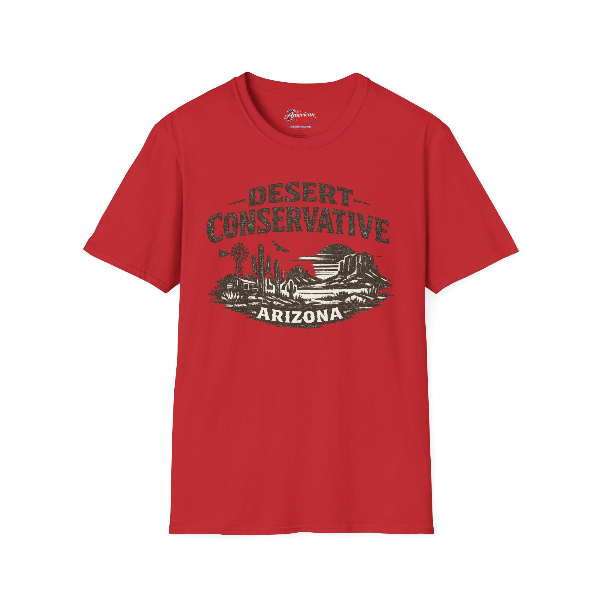 Arizona Desert Conservative Unisex Softstyle T-Shirt Red 2026
