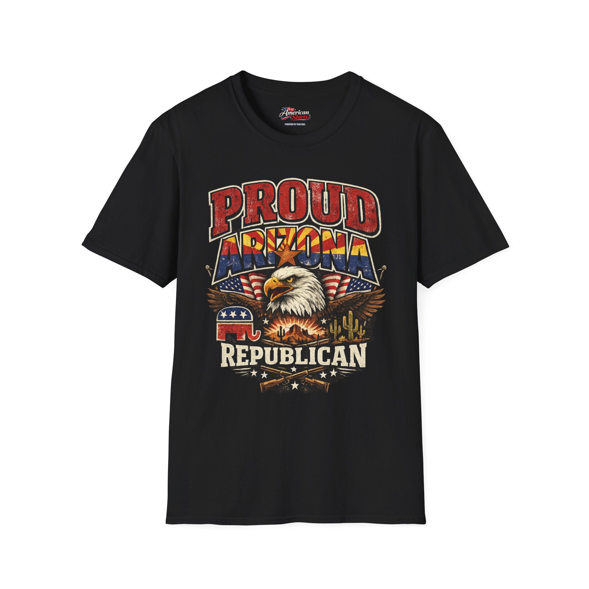 Proud Arizona Republican Unisex Softstyle T-Shirt Red 2026