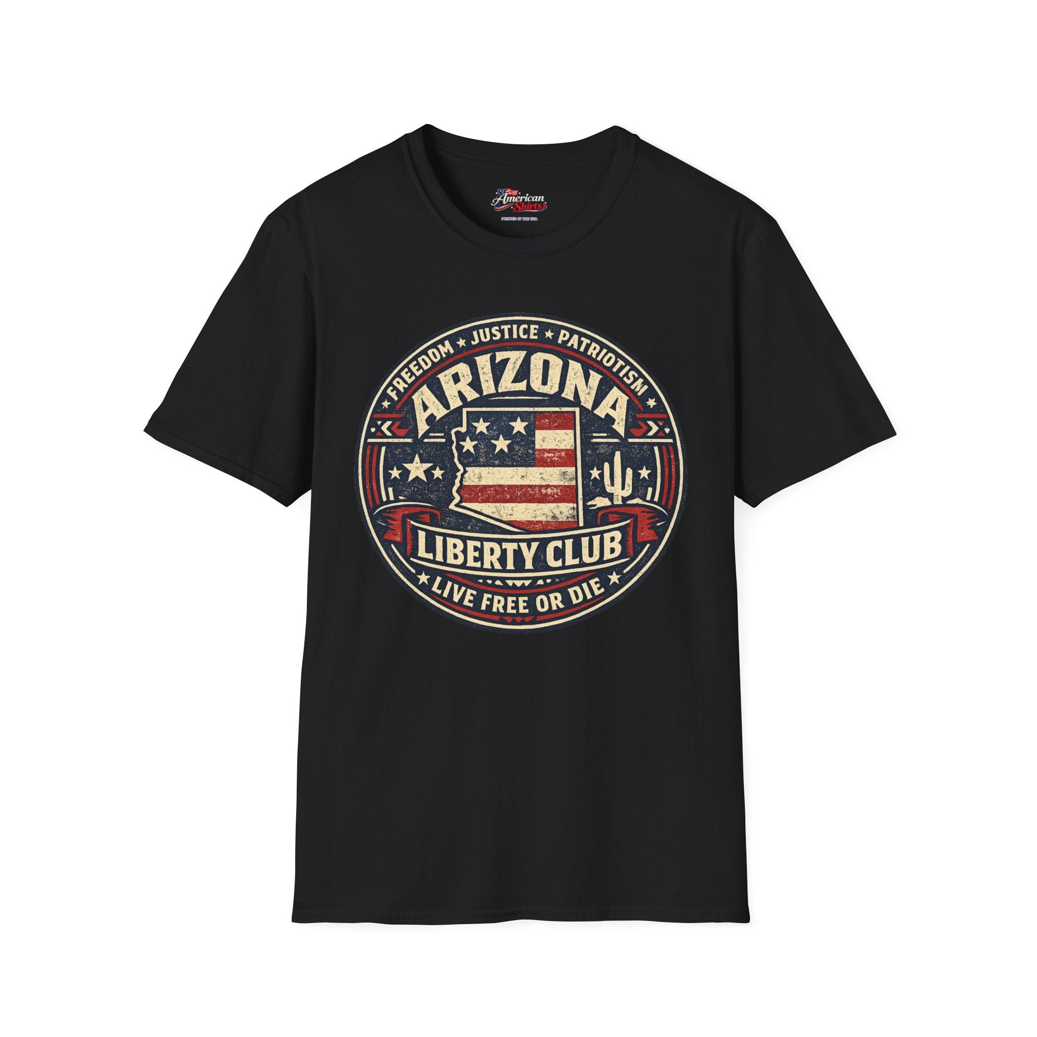 Vintage Arizona Liberty Club Unisex Softstyle T-Shirt Red 2026