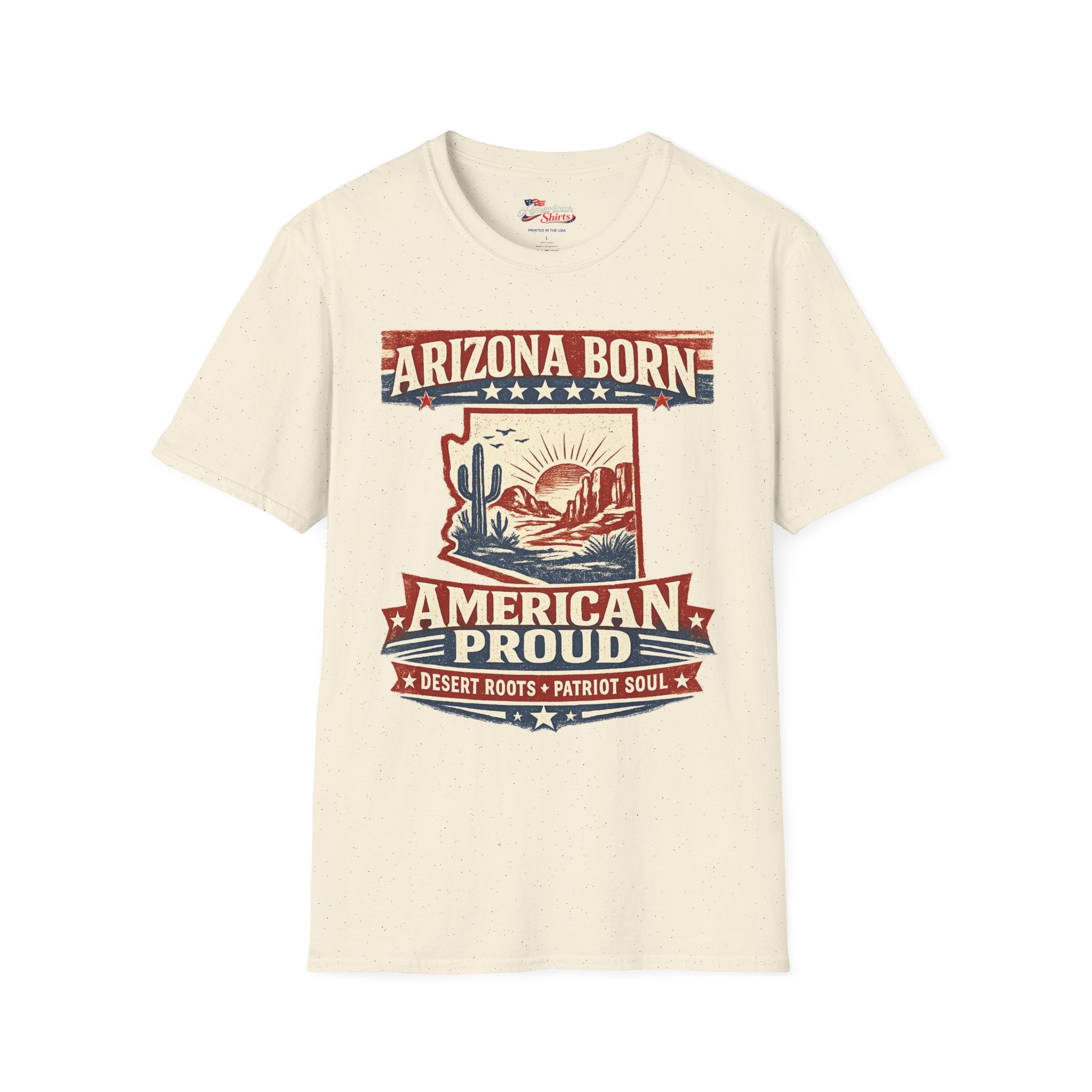 Arizona pride and desert spirit Unisex Softstyle T Shirt Red 2026