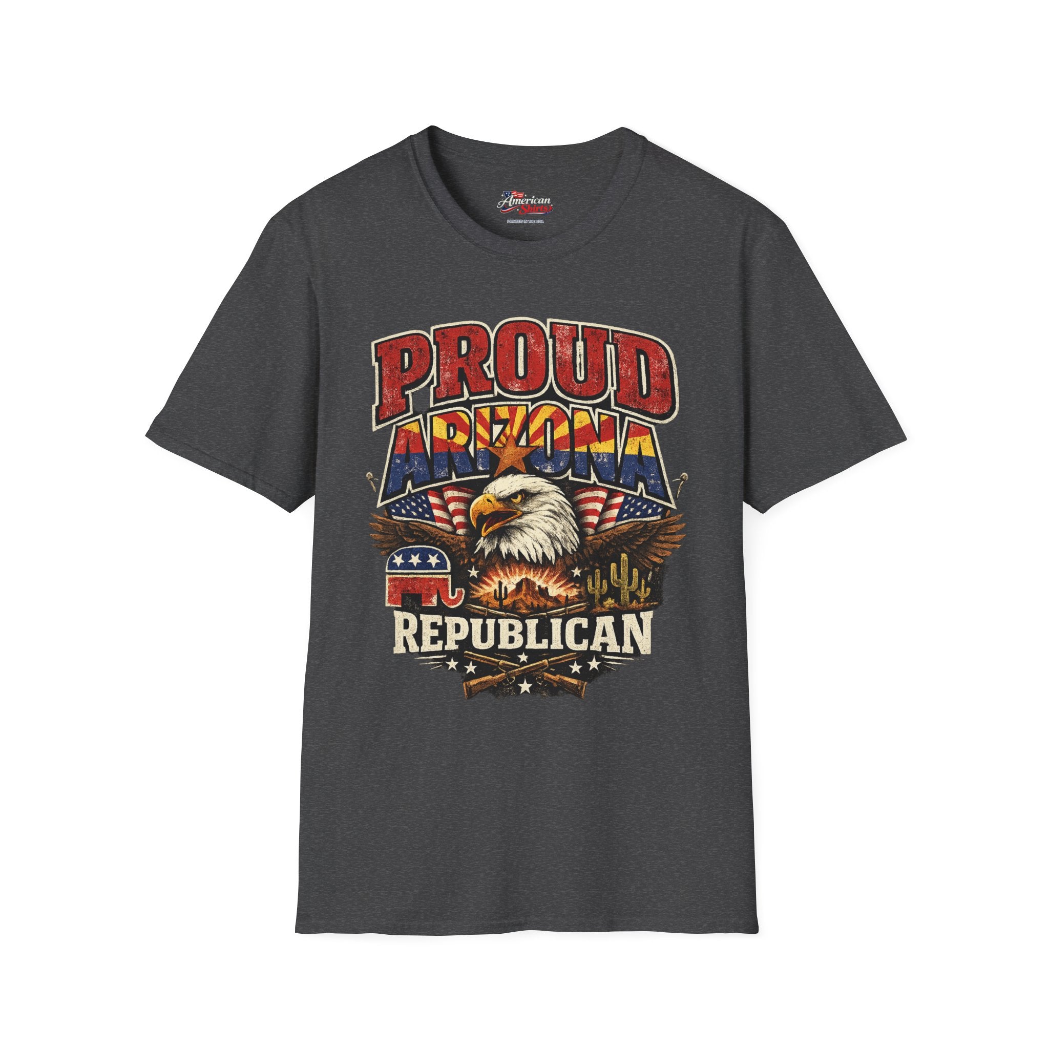Proud Arizona Republican Unisex Softstyle T-Shirt Red 2026