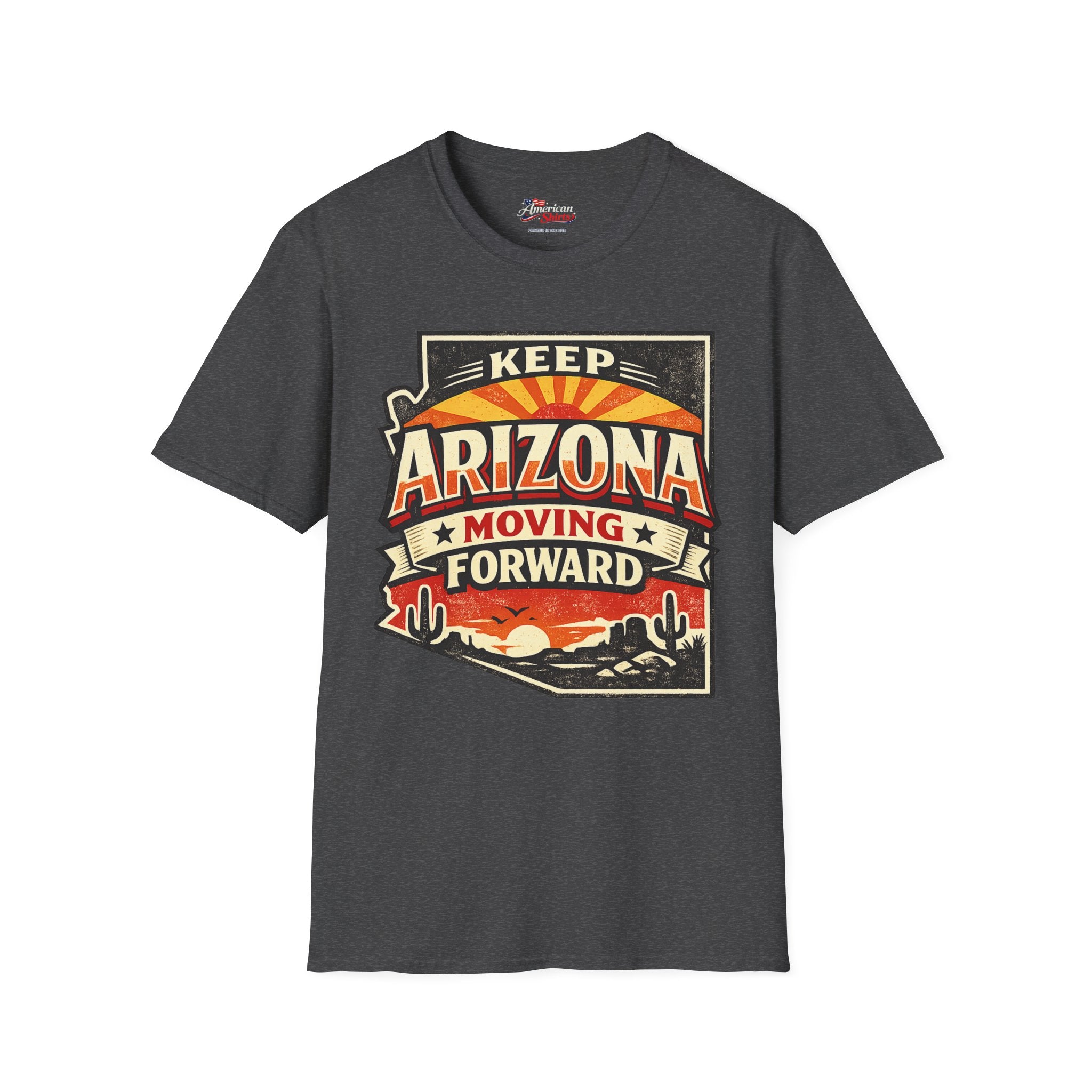 Keep Arizona moving forward Unisex Softstyle T-Shirt Blue 2026